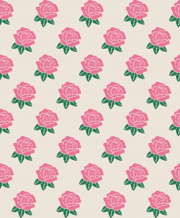 cute floral pattern design. vector illustrationのイラスト素材
