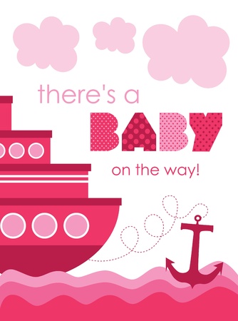 baby shower. sea design. vector illustrationのイラスト素材