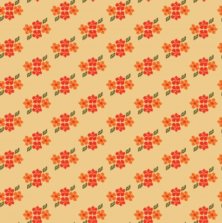 cute floral pattern design. vector illustrationのイラスト素材