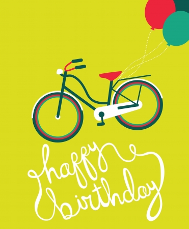 happy birthday greeting card. vector illustrationのイラスト素材