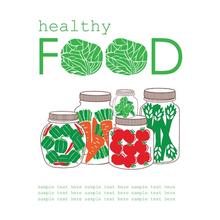 healthy life style card. vector illustrationのイラスト素材