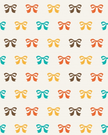 cute bow pattern. vector illustrationのイラスト素材