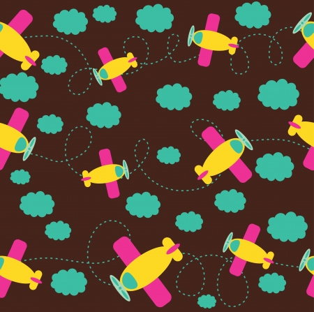 plane seamless pattern design. vector illustrationのイラスト素材