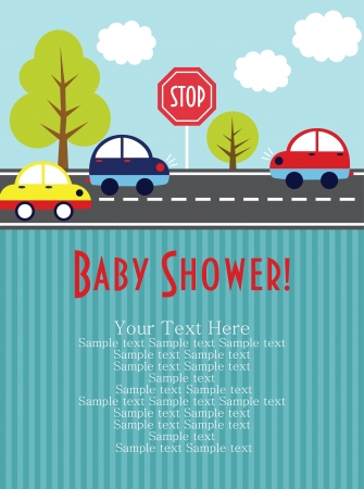 baby shower card design. vector illustrationのイラスト素材