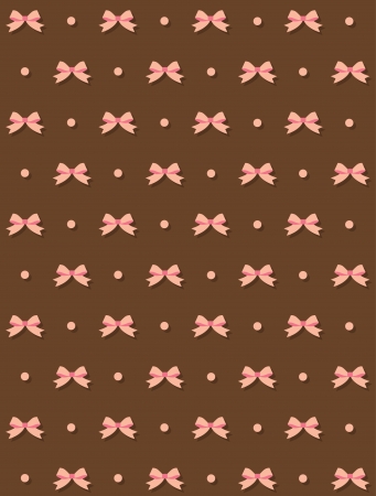 cute bow pattern. vector illustrationのイラスト素材