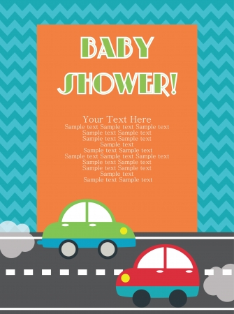 baby shower card design. vector illustrationのイラスト素材