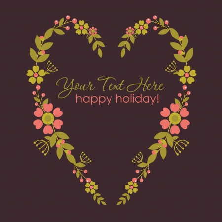 cute floral card design. vector illustrationのイラスト素材