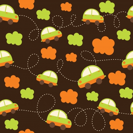 car seamless pattern design. vector illustrationのイラスト素材