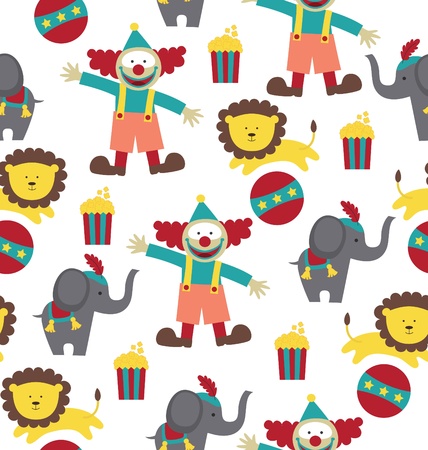 circus pattern design. vector illustrationのイラスト素材