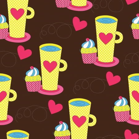 sweet pattern design.vector illustrationのイラスト素材
