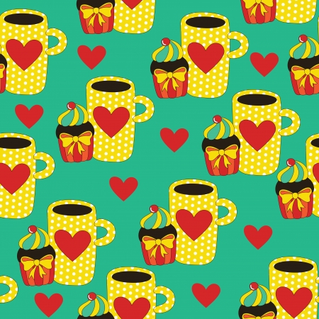 sweet pattern design.vector illustrationのイラスト素材