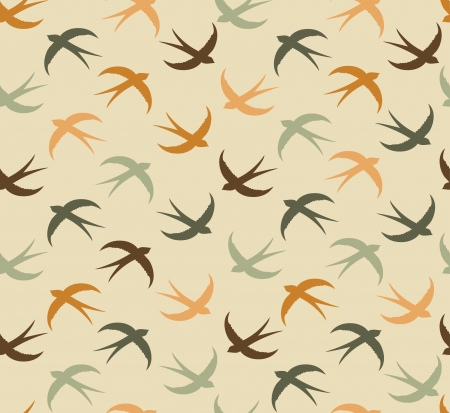 swallow pattern design. vector illustrationのイラスト素材