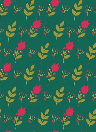 cute floral pattern design. vector illustrationのイラスト素材