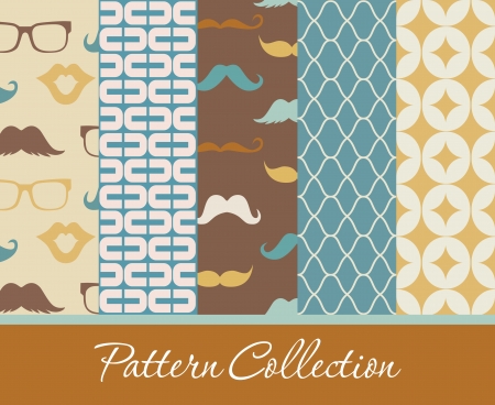 pattern collection design. vector illustrationのイラスト素材