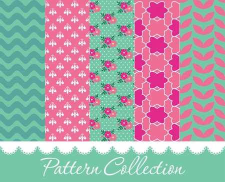 pattern collection design. vector illustrationのイラスト素材