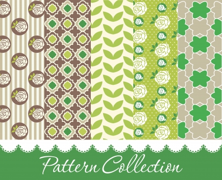 pattern collection design. vector illustrationのイラスト素材
