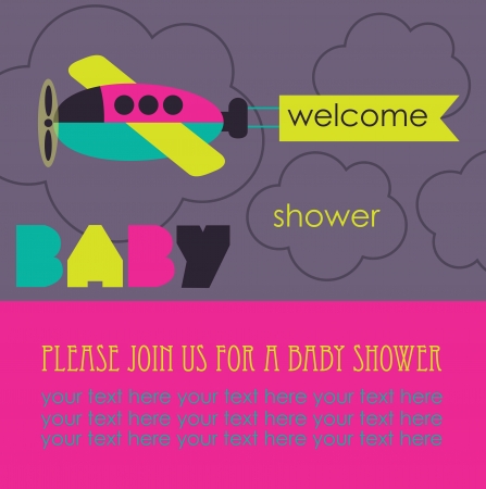 baby shower card design. vector illustrationのイラスト素材