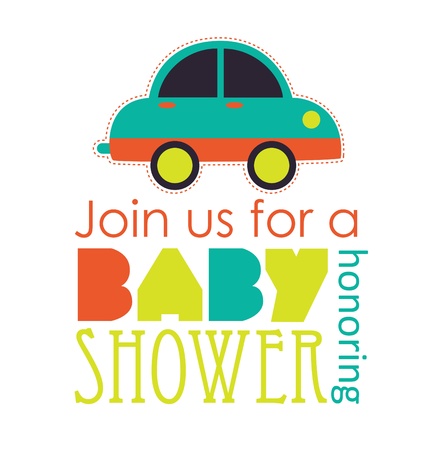 baby shower card design. vector illustrationのイラスト素材