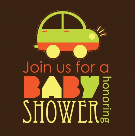 baby shower card design. vector illustrationのイラスト素材