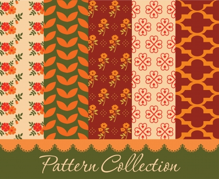pattern collection design. vector illustrationのイラスト素材