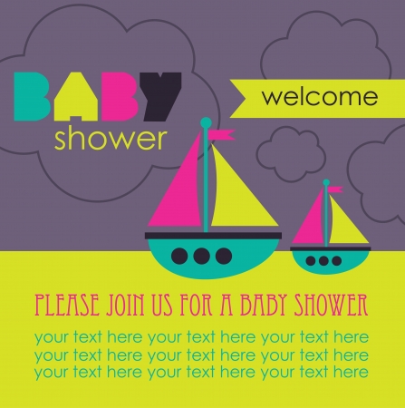 baby shower card design. vector illustrationのイラスト素材