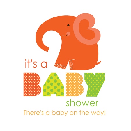 baby shower honoring card design. vector illustrationのイラスト素材