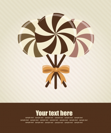 sweet happy birthday card  vector illustrationのイラスト素材