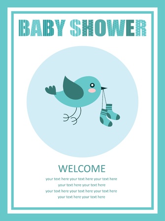 welcome baby card design  vector illustrationのイラスト素材