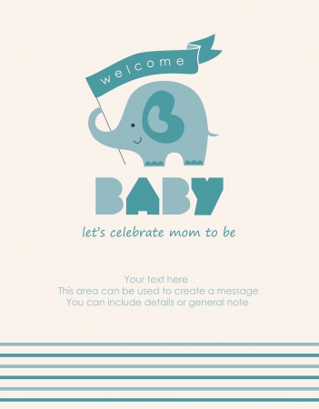 let's celebrate mom to be card.のイラスト素材