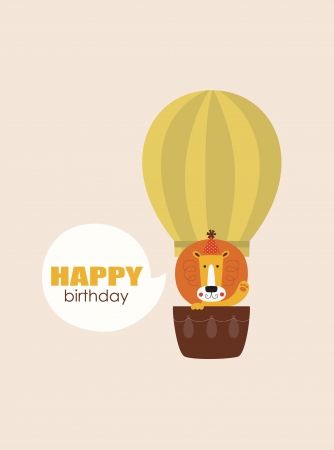fun happy birthday card. のイラスト素材