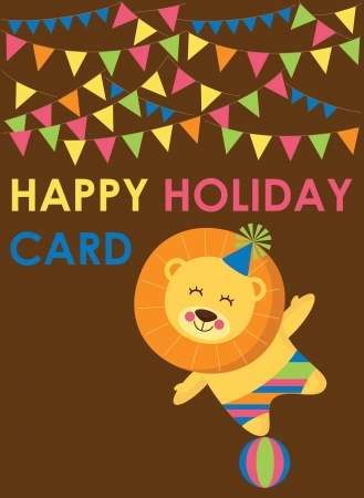 cute greeting card  vector illustrationのイラスト素材