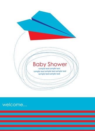 cute baby shower design. のイラスト素材