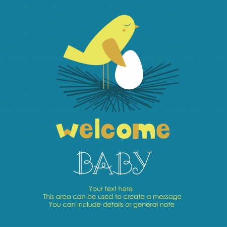 welcome card design.のイラスト素材