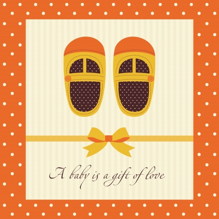 a baby is a gift of love card. のイラスト素材