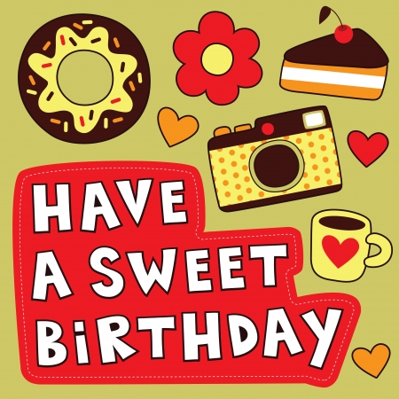 cute thank you card  vector illustrationのイラスト素材