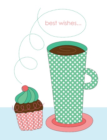 cute thank you card  illustrationのイラスト素材