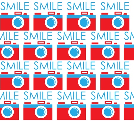 cute photography pattern design. のイラスト素材