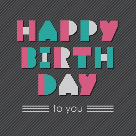 happy birthday card design. のイラスト素材