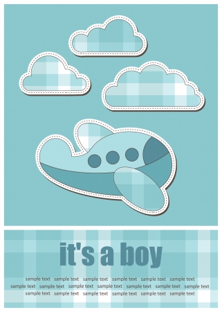 baby greeting card. vector illustrationのイラスト素材