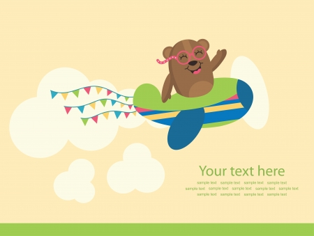 cute greeting card. vector illustrationのイラスト素材