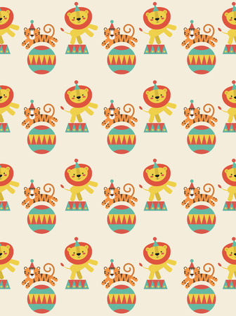 seamless pattern with cute deer. vector illustrationのイラスト素材