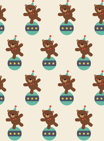 seamless circus pattern design. vector illustrationのイラスト素材