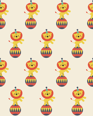 seamless circus pattern design. vector illustrationのイラスト素材