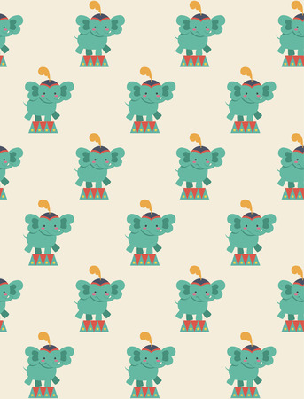 seamless circus pattern design. vector illustrationのイラスト素材
