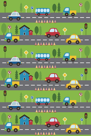 baby vehicle pattern design. vector illustrationのイラスト素材