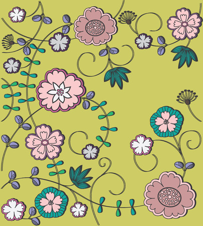 floral pattern. vector illustrationのイラスト素材