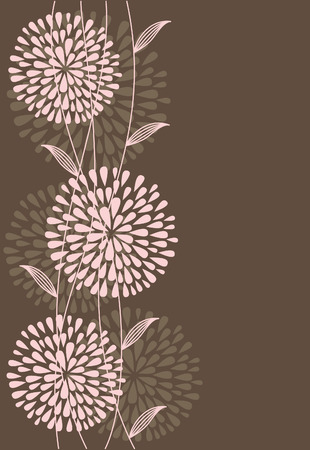 vintage floral background. のイラスト素材