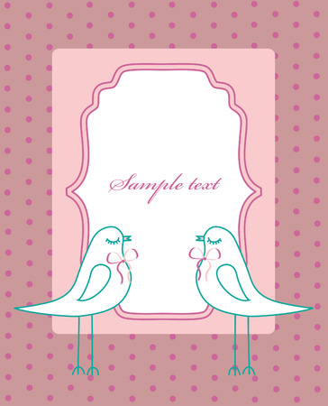 vintage cute background.のイラスト素材