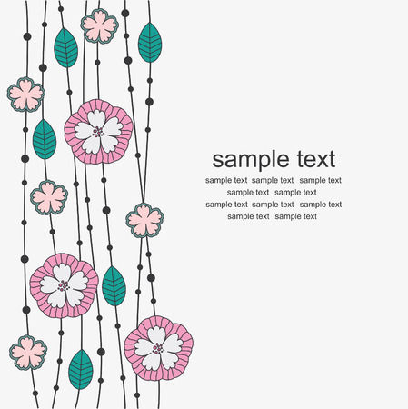 vintage floral background. のイラスト素材