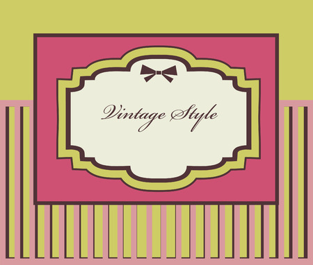 frame design for vintage greeting card. のイラスト素材